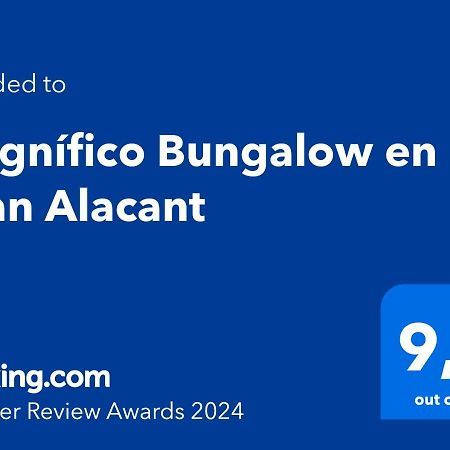 Magnifico Bungalow En Gran Alacant Apartment Ngoại thất bức ảnh